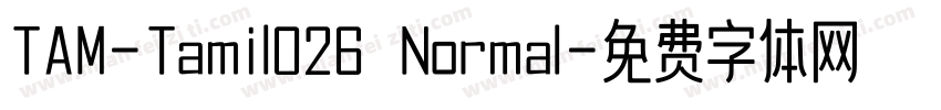 TAM-Tamil026 Normal字体转换